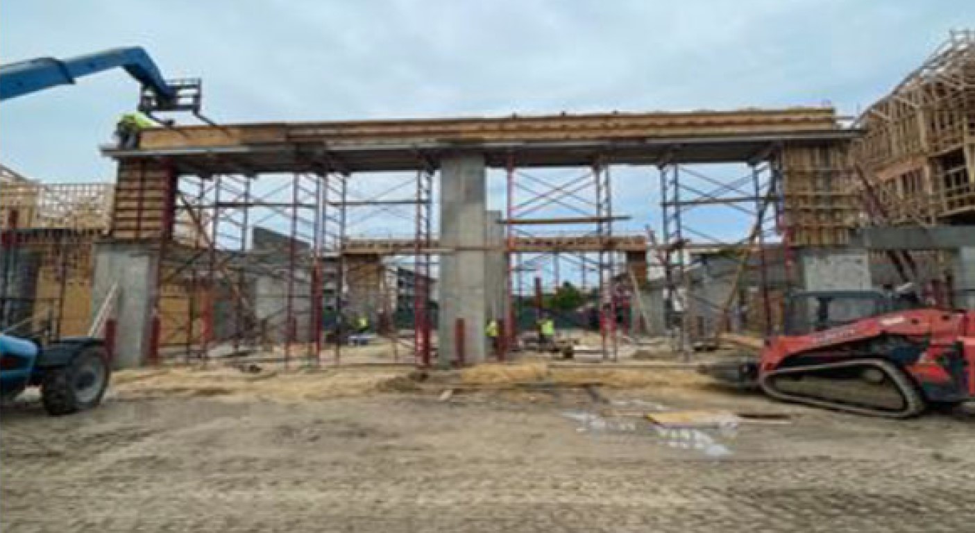 reinforcing the third floor