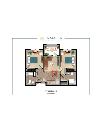 floor_model_2_bedroom_889_Sqft_3D